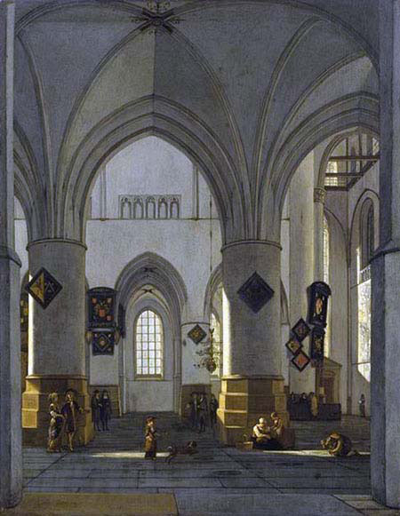 Interior of the Church of Saint Bavo